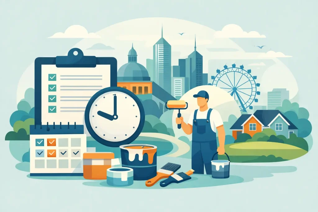 Painting Project Timeline Checklist for Melbourne