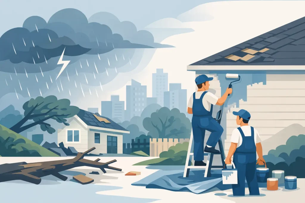 Storm Damage Painting Services in Melbourne