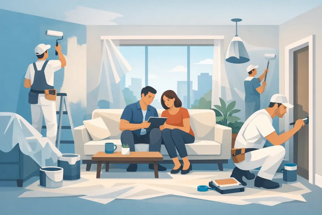 Can Painters Work Around Tenants? A Practical Plan