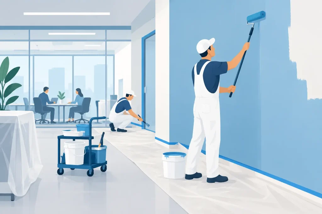 Best Low Disruption Painting Methods for Busy Sites