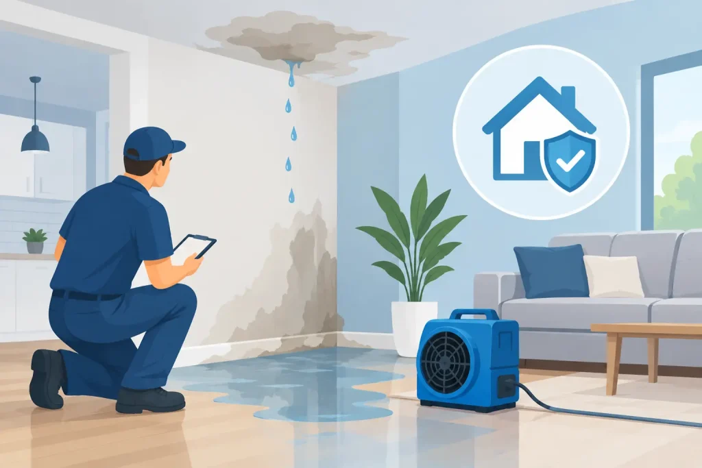 Insurance Repair Example: Water-Damaged Home