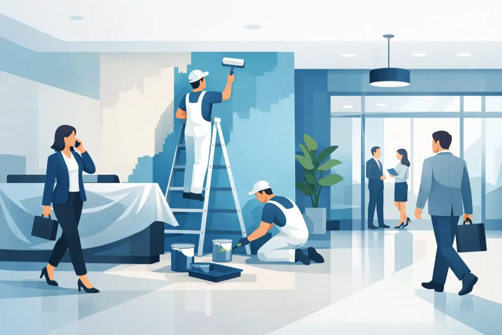 Office Foyer Repainting That Keeps Business Moving