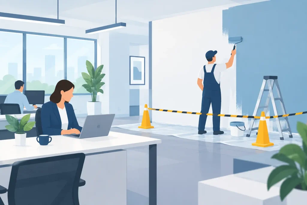 How to Minimise Painting Disruption at Work