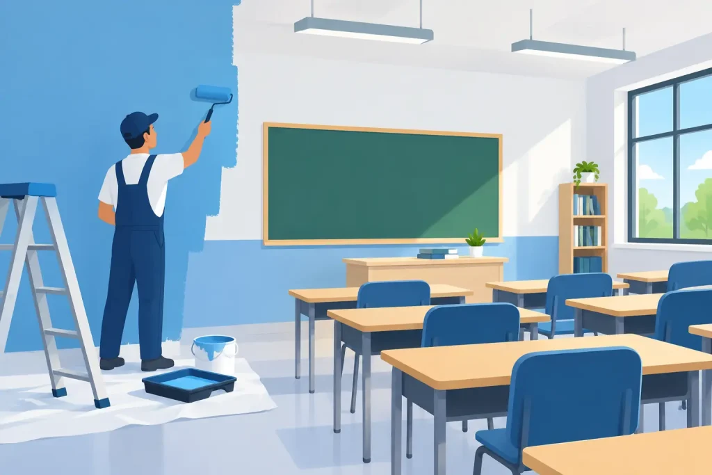 School Painting Example That Keeps Classes Moving